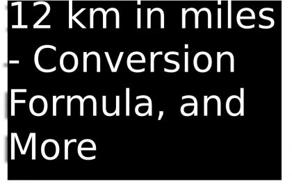 12km in miles
