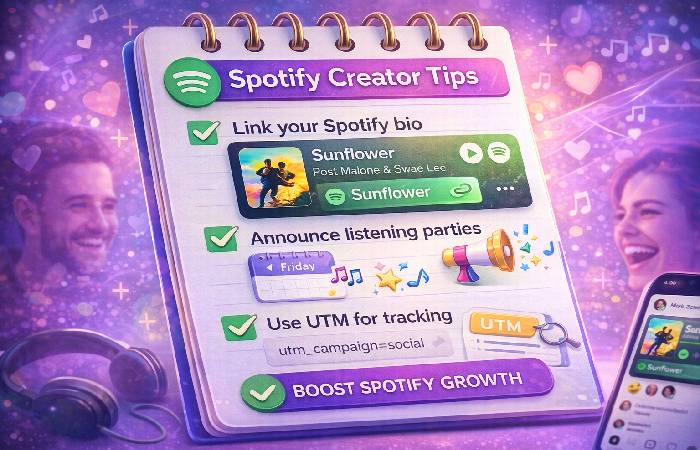 Checklist for creators using Spotify embeds on social