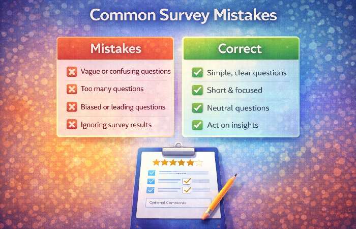 Common mistakes to avoid when conducting a market survey