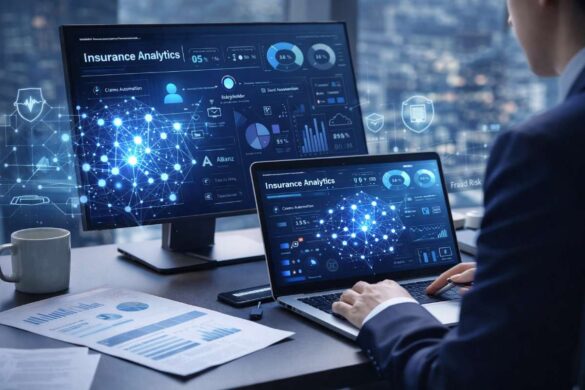 Artificial intelligence in insurance analytics dashboard