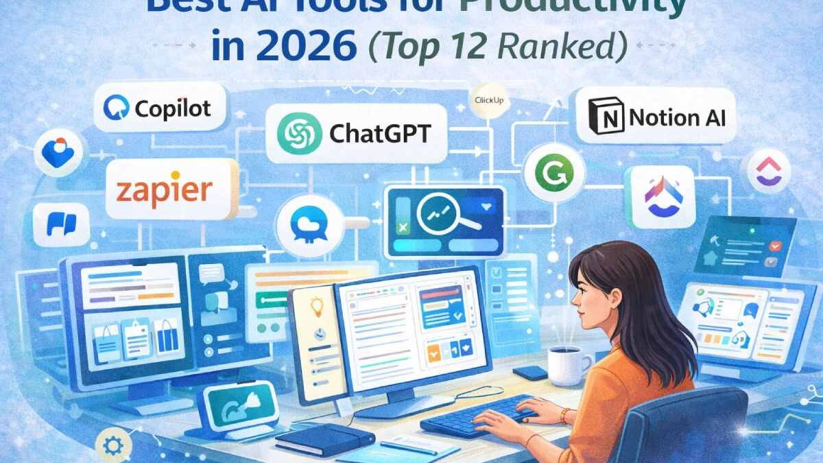 Best AI Tools for Productivity in 2026 (Top 12 Ranked)
