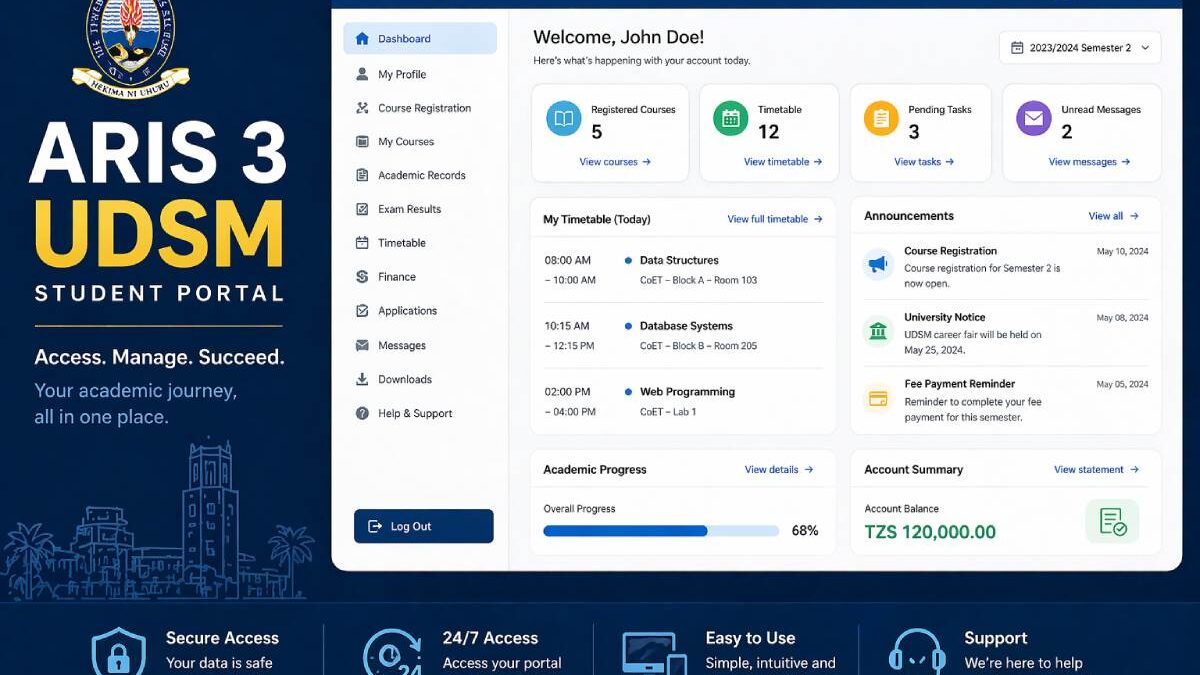 ARIS 3 UDSM Login Guide: Student Portal Access, Registration & Results Explained