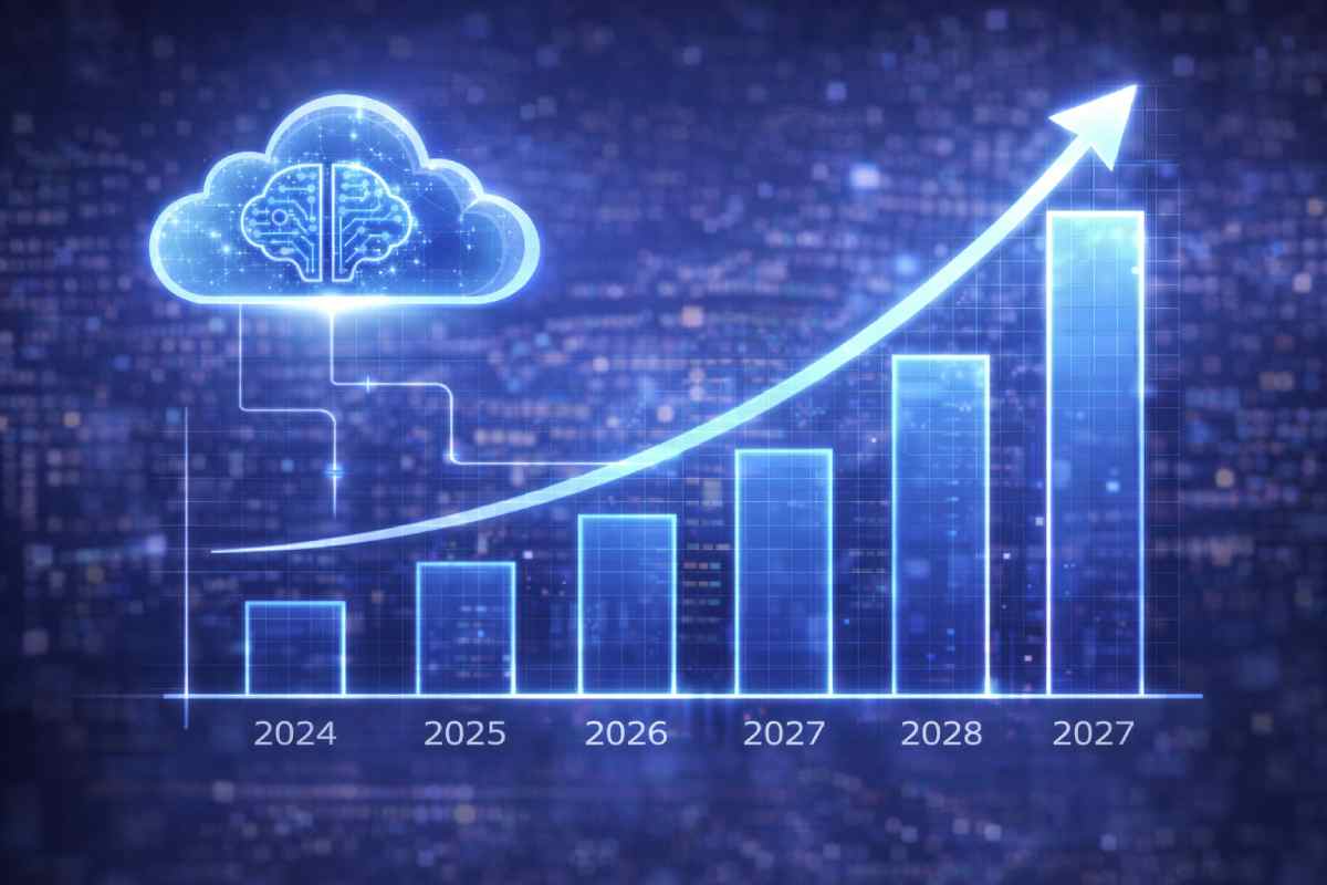 AI cloud infrastructure growth trend chart