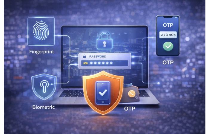 multi factor authentication security layers diagram