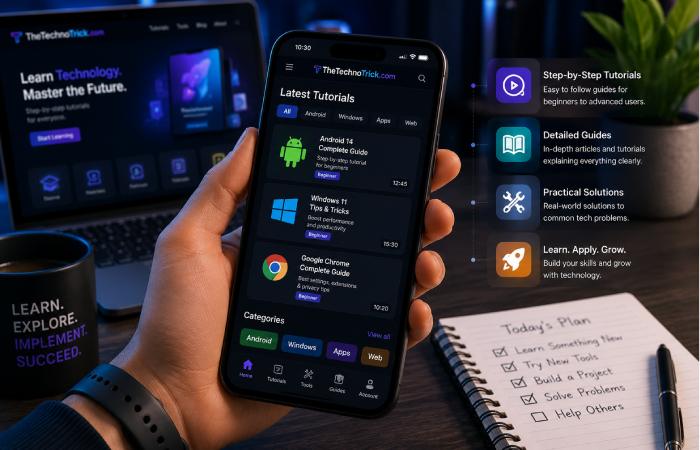 mobile app tutorials and beginner technology learning