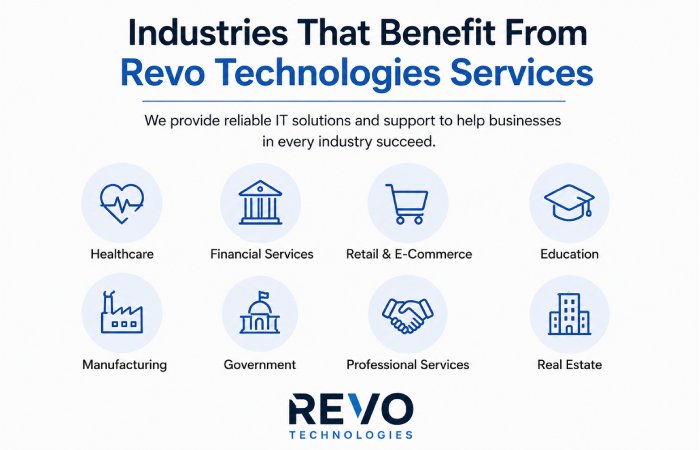 industries benefiting from revo technologies services