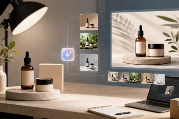 how small businesses can create professional product visuals with recraft on pollo ai