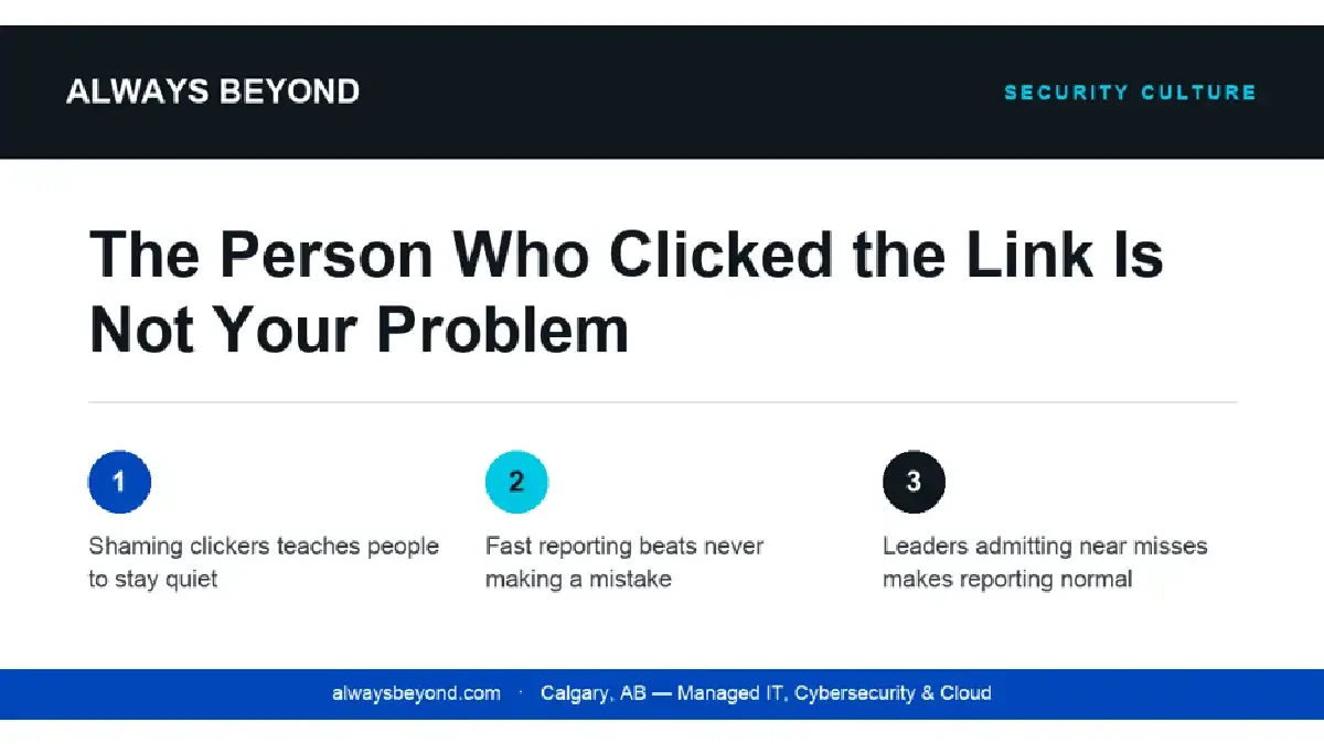 The Person Who Clicked the Link Is Not Your Problem